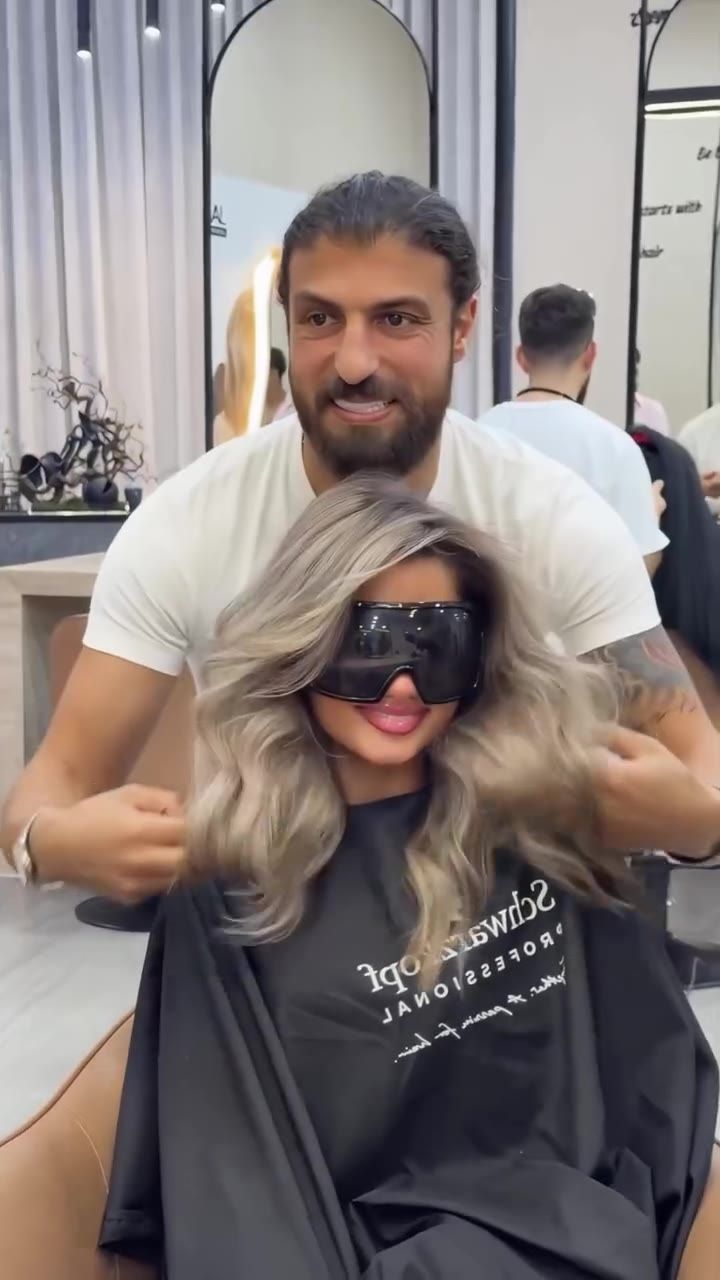 Ash-blonde balayage by Haitham Labban Beauty Salon, Manama