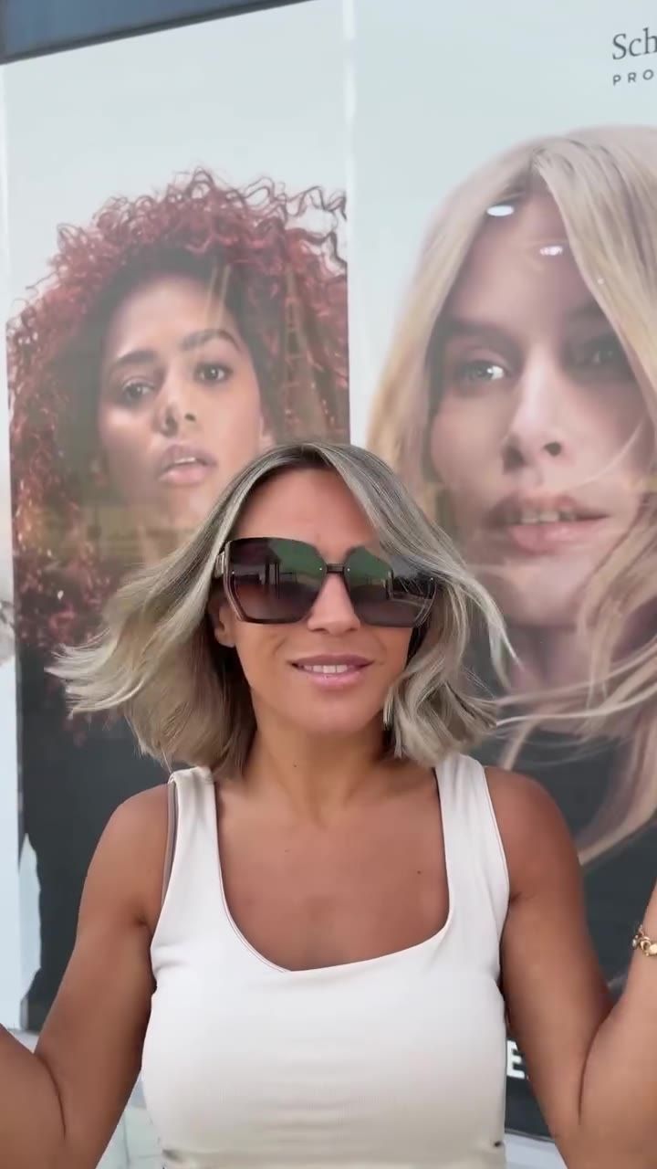 Blonde bob haircut by Haitham Labban Beauty Salon, Manama