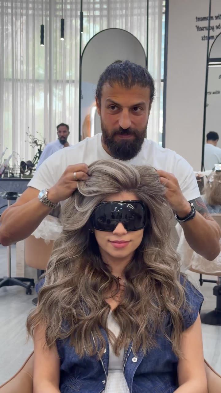 Bronde waves styled at Haitham Labban Beauty Salon, Manama